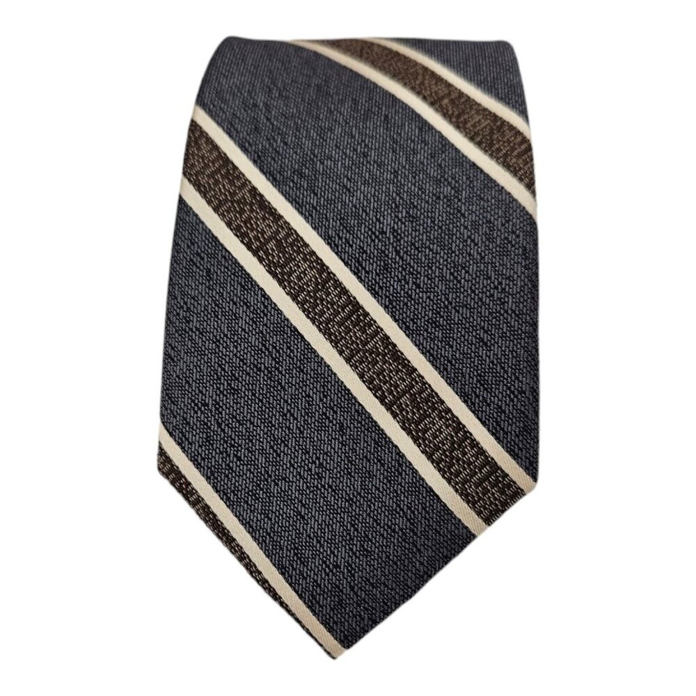 🆕️JOSEPH ABBOUD XL Blue Striped Silk Tie 62”/ 3” NWT